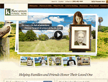 Tablet Screenshot of kincannonfuneralhome.com